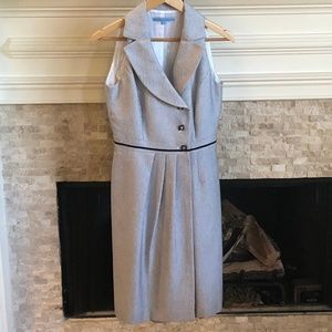 Antonio Melani Sleeveless Gray Midi Dress | Size 2